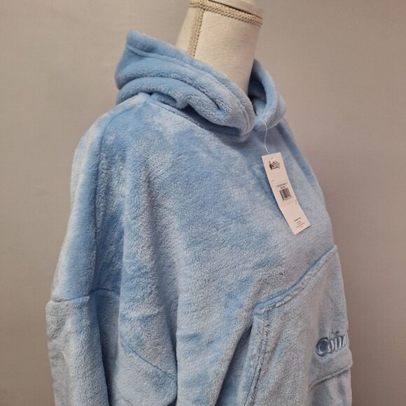 The Comfy Blue Pullover Sweatshirt Hoodie Soft One Size Womens Cozy Snuggle - Picture 6 of 10